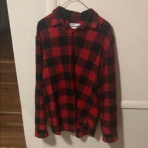 Sonoma Red and Black Buffalo Plaid Shirt